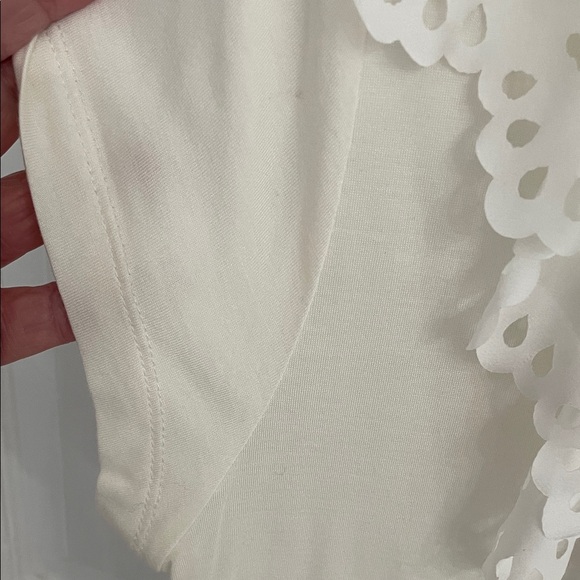 Cable & Gauge Ivory Ruffled Blouse - Picture 3 of 5